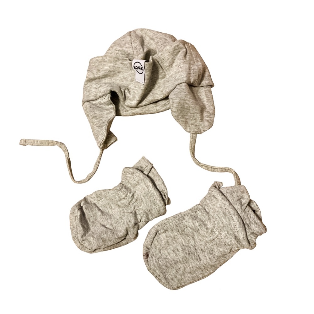 3-9 month Komb hat & mitts set